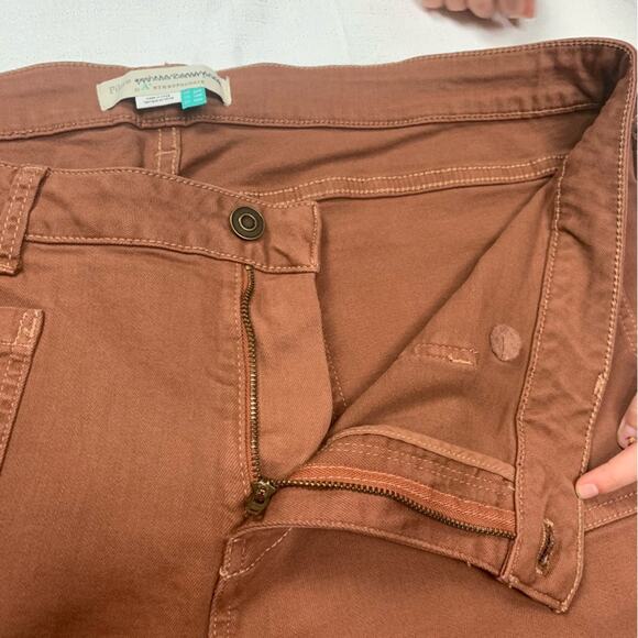 Pilcro women's 18 W bootcut jeans rust patch pocket anthropologie denim casual - Picture 7 of 12